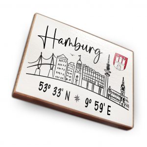 Kühlschrankmagnete Hamburg Skyline